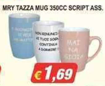 Maury's MRY TAZZA MUG 350CC SCRIPT ASS. offerta