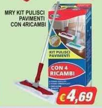 Maury's MRY KIT PULISCI PAVIMENTI CON 4RICAMBI offerta