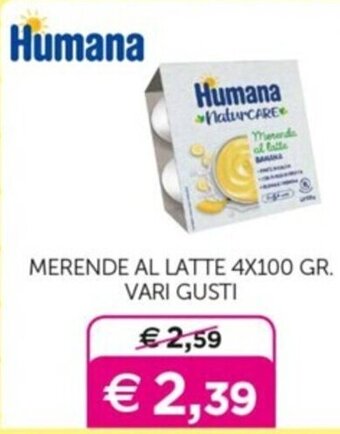 Universo Bimbo MERENDE AL LATTE 4X100 GR. VARI GUSTI offerta