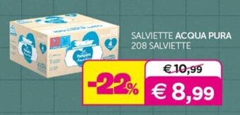 Universo Bimbo SALVIETTE ACQUA PURA 208 SALVIETTE offerta