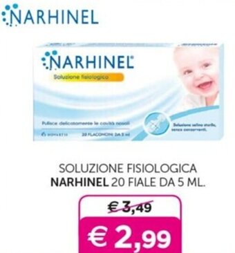 Universo Bimbo SOLUZIONE FISIOLOGICA NARHINEL 20 FIALE DA 5 ML. offerta