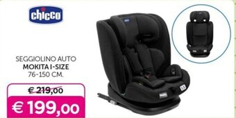 Universo Bimbo SEGGIOLINO AUTO MOKITA I-SIZE 76-150 CM. offerta