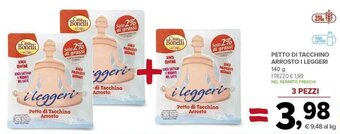 Todis PETTO DI TACCHINO ARROSTO I LEGGERI 140 g offerta