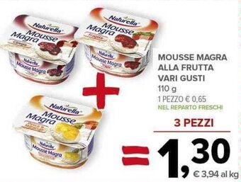 Todis MOUSSE MAGRA ALLA FRUTTA VARI GUSTI 110 g offerta