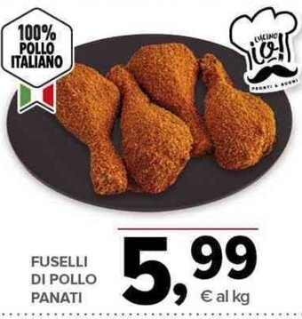 Todis FUSELLI DI POLLO PANATI offerta