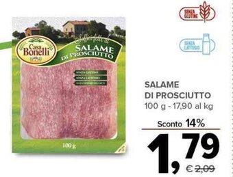 Todis SALAME DI PROSCIUTTO 100 g offerta