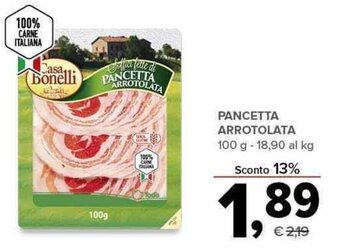 Todis PANCETTA ARROTOLATA 100 g offerta