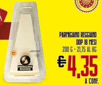 Todis PARMIGIANO REGGIANO DOP 18 MESI 200 G offerta