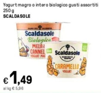 Iper La Grande Yogurt magro o intero biologico gusti assortiti 250 g SCALDASOLE offerta