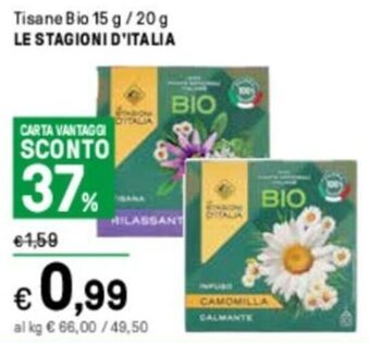Tisane Bio 15 g / 20 g LE STAGIONI D'ITALIA