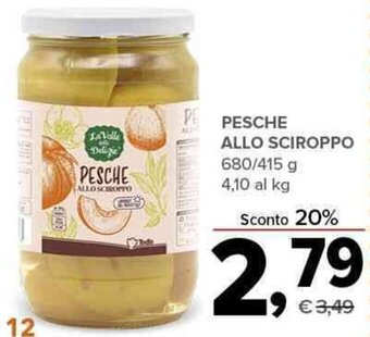 Todis PESCHE ALLO SCIROPPO 680/415 g offerta