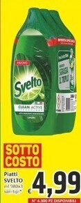 Paghi Poco Svelto piatti offerta