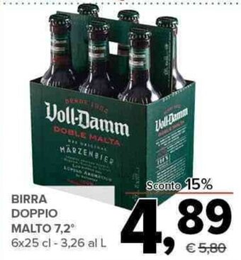 Todis BIRRA DOPPIO MALTO 7,2° 6x25 cl offerta