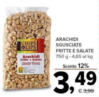 ARACHIDI SGUSCIATE FRITTE E SALATE 750 g