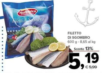 Todis FILETTO DI SGOMBRO 600 g offerta