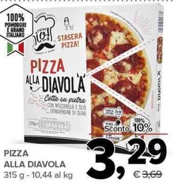 Todis PIZZA ALLA DIAVOLA 315 g offerta