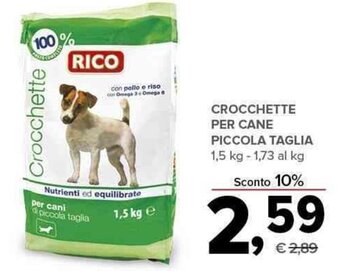 Todis CROCCHETTE PER CANE PICCOLA TAGLIA 1,5 kg offerta