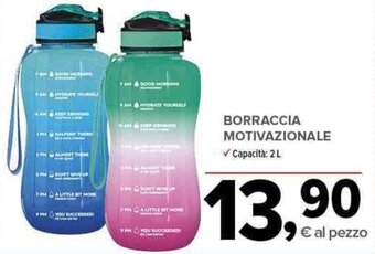 Todis BORRACCIA MOTIVAZIONALE ✓Capacita: 2 L offerta