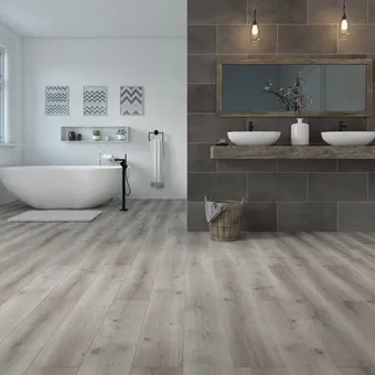 Pavimento laminato aqua mm 8x192x1285 dark grey m2 1,973