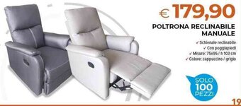POLTRONA RECLINABILE MANUALE