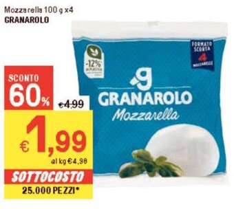 Iper La Grande Mozzarella 100 g x4 GRANAROLO offerta