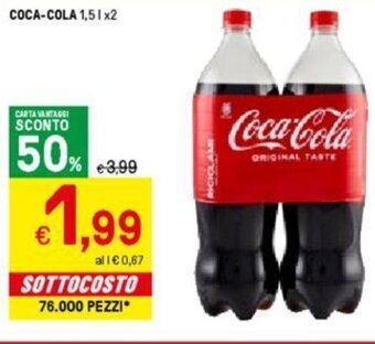 Iper La Grande COCA-COLA 1,51x2 offerta