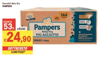 Iper La Grande Pannolini Baby Dry PAMPERS offerta