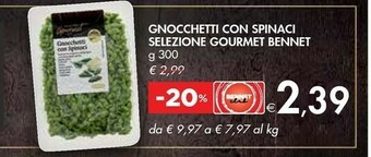 Bennet Bennet Gnocchetti Con Spinaci Selezione Gourmet offerta