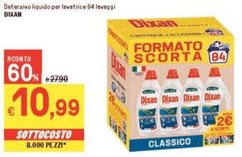Iper La Grande Detersivo liquido per lavatrice 84 lavaggi DIXAN offerta