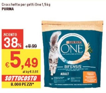 Iper La Grande Crocchette per gatti One 1,5kg PURINA offerta