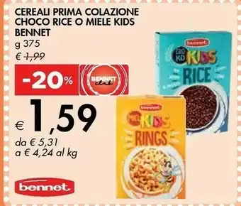 Bennet Bennet - Choko Kids Rice 375 G(ml) offerta