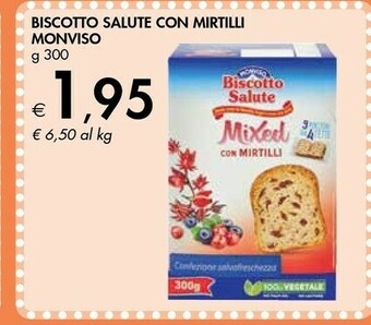 Bennet Monviso Biscotto Salute Con Mirtilli 300 G(ml) offerta