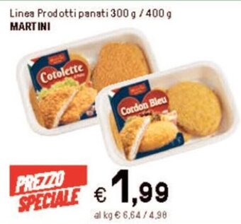 Iper La Grande Linea Prodotti panati 300 g / 400 g MARTINI offerta