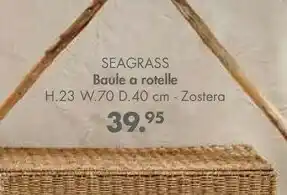 Seagrass Baule A Rotelle