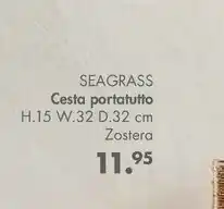 Casa Seagrass Cesta Portatutto offerta