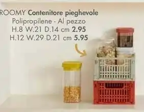 Casa Roomy Contenitore Pieghevole Polipropilene offerta