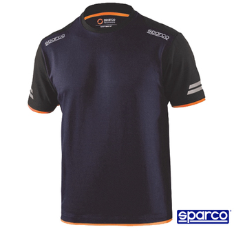 Mondo Brico Sparco t shirt tw tg m blu e arancio offerta