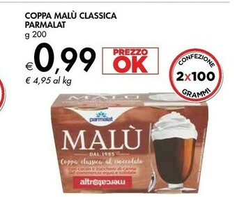 Bennet Parmalat Coppa Malu Classica offerta