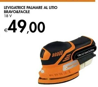 Bravo&facile Levigatrice Palmare Al Litio