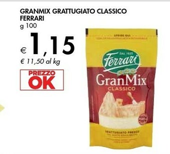 Bennet Ferrari Granmix Grattugiato Classico offerta