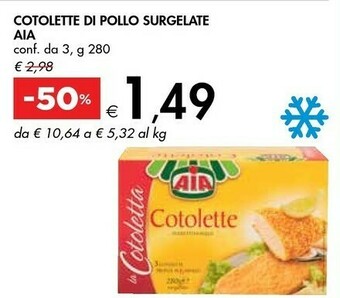Bennet Aia Cotolette Di Pollo Surgelate offerta
