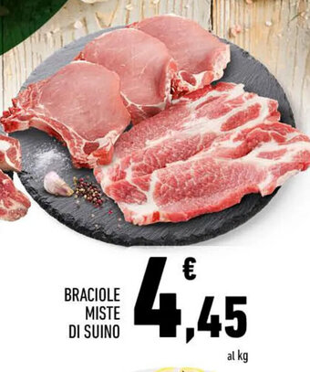 Conad BRACIOLE MISTE DI SUINO offerta