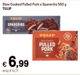 Slow Cooked Pulled Pork o Spareribs 550 g TULIP