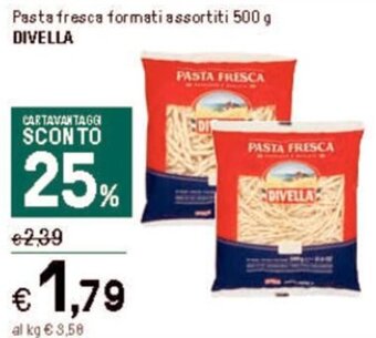 Iper La Grande Pasta fresca formati assortiti 500 g DIVELLA offerta