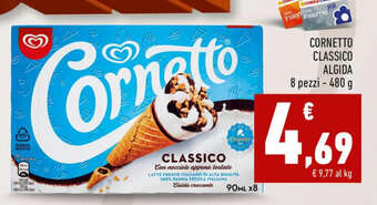 Conad CORNETTO CLASSICO ALGIDA 8 pezzi - 480 g offerta