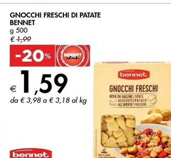 Bennet Gnocchi Freschi Di Patate offerta