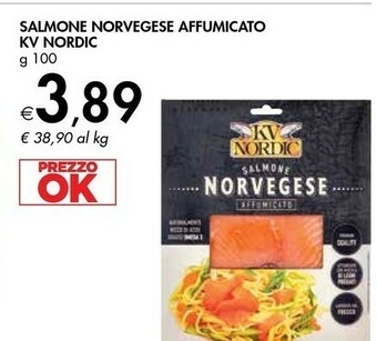 Bennet Kv nordic Salmone Norvegese Affumicato 100 G(ml) offerta