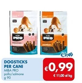 MD Discount Miba pro dogsticks per cani offerta