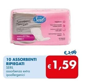 MD Discount Seril 10 assorbenti ripiegati offerta