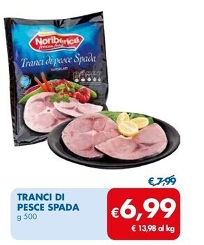 MD Discount Noribèrica tranci di pesce spada offerta